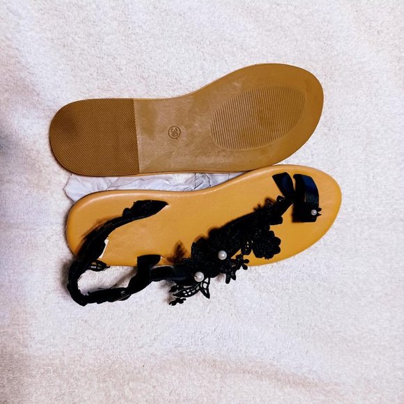 New Women's Sandals Boho Bohemia Beach Outdoor Flower Flat Heel 39  8 - Picture 2 of 2